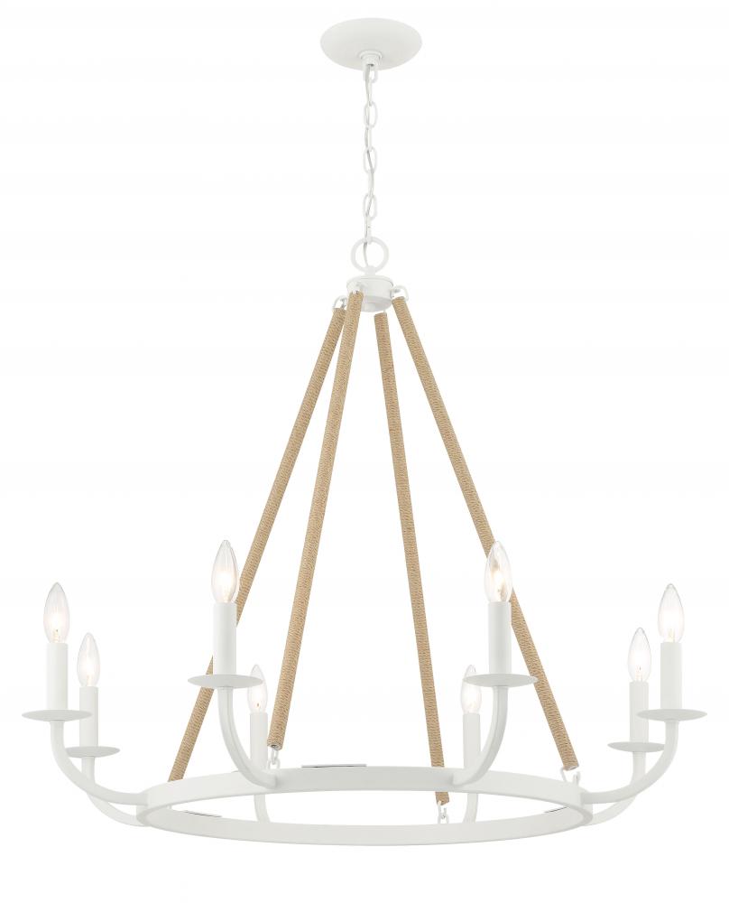 LANTON - 8 LIGHT CHANDELIER