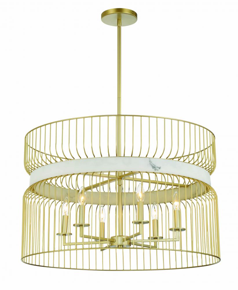 PARK SLOPE - 6 LIGHT PENDANT