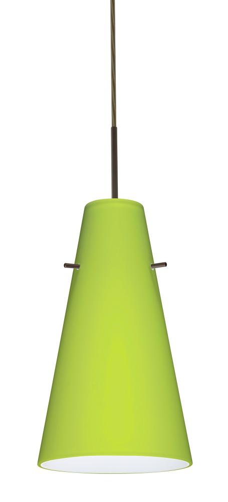 Besa Cierro Pendant Bronze Chartreuse 1x100W Medium Base, 15Ft. Cord