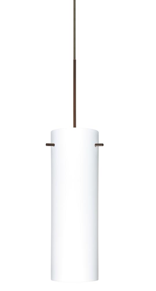 Besa Copa Pendant for Multiport Canopy, Opal Matte, Bronze, 1x50W Halogen, 277V, 0-10V Dim