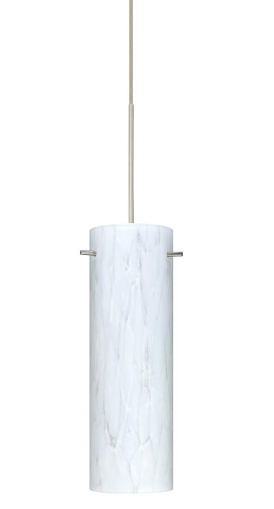 Besa Copa Pendant for Multiport Canopy, Carrera, Satin Nickel, 1x50W Halogen, 277V, 0-10V