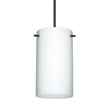 Besa Lighting RXP-440407-BK-277 - Besa Stilo 7 Pendant Black Opal Matte 1x50W Halogen, 277V