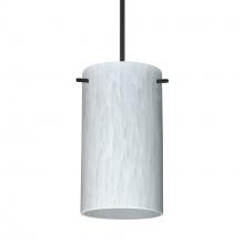Besa Lighting X-440419-BK-277-DIM010 - Besa Stilo 7 Pendant for Multiport Canopy Black Carrera 1x50W Halogen, 277V, 0-10V Dimming