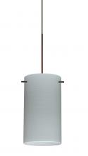 Besa Lighting X-4404KR-BR-277-DIM010 - Besa Stilo 7 Pendant for Multiport Canopy Bronze Chalk 1x50W Halogen, 277V, 0-10V Dimming