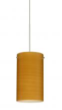 Besa Lighting X-4404OK-SN-277-DIM010 - Besa Stilo 7 Pendant for Multiport Canopy Satin Nickel Oak 1x50W Halogen, 277V, 0-10V Dimm