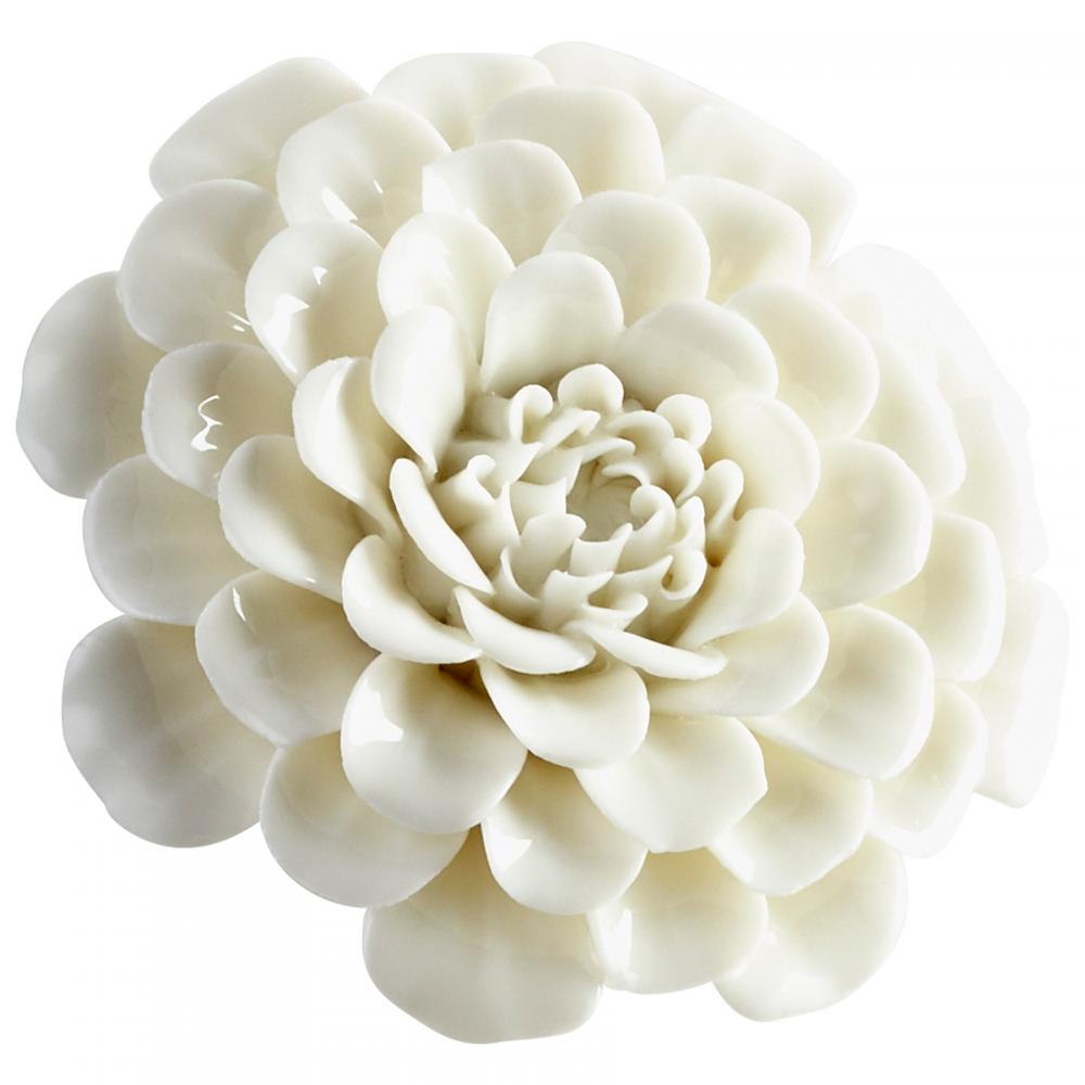 Flourishing Flowers Wall Decor Off White Glaze - Small