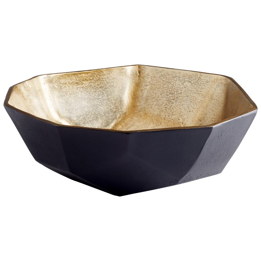 Radia Bowl Matte Black And Gold - Small