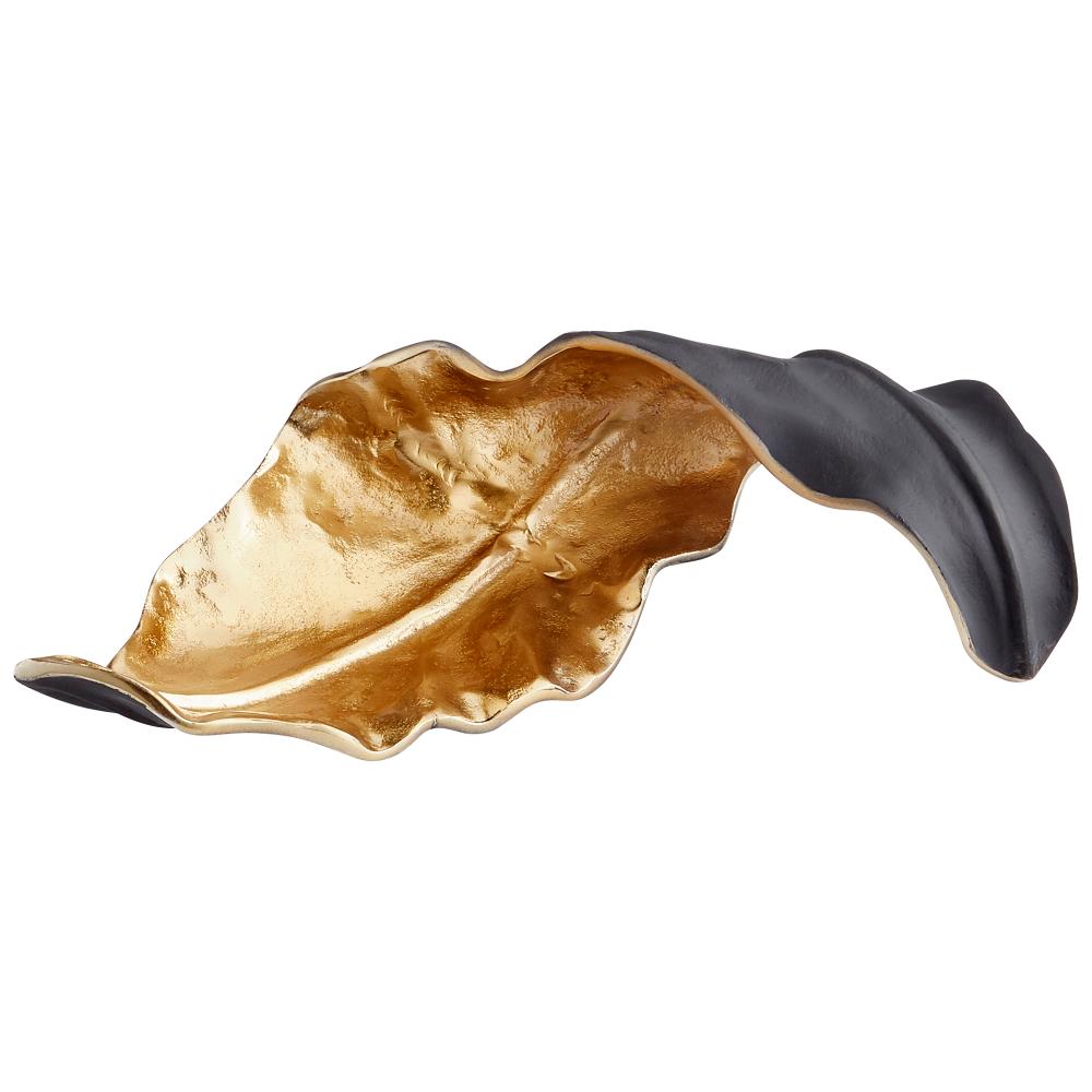 Oak Brush Sculpture Black And Gold - Small