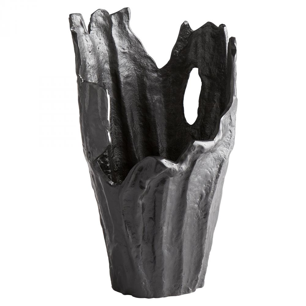 Pyroclastic Monochrome Vase - Black - Small