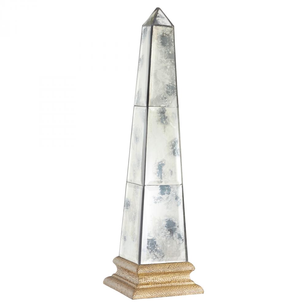 Luxor Obelisk Designed by J Kent Martin Antique Brass - Large