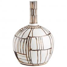 Cyan Designs 10799 - Risse Vase Ebony And White - Medium