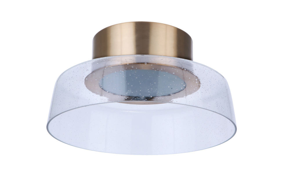 Centric 13.75" LED Flushmount in Satin Brass