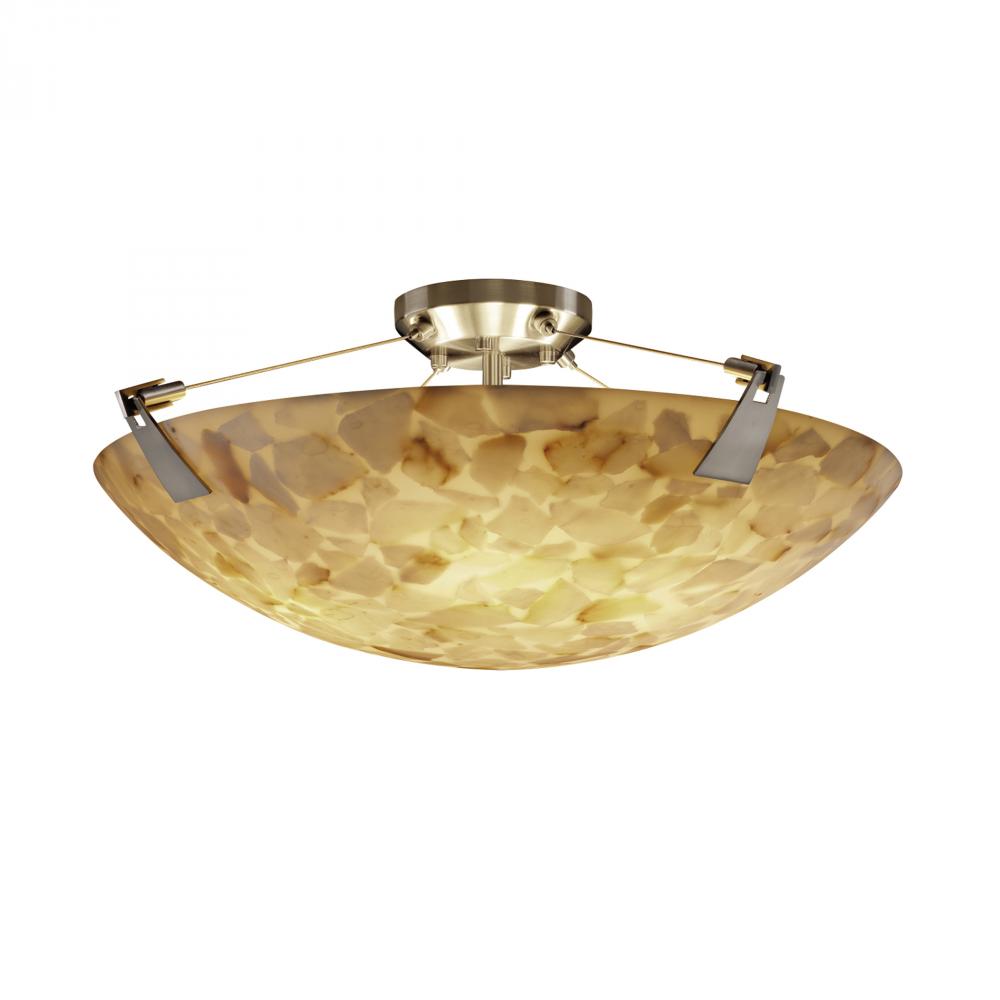 24" Semi-Flush Bowl w/ Tapered Clips
