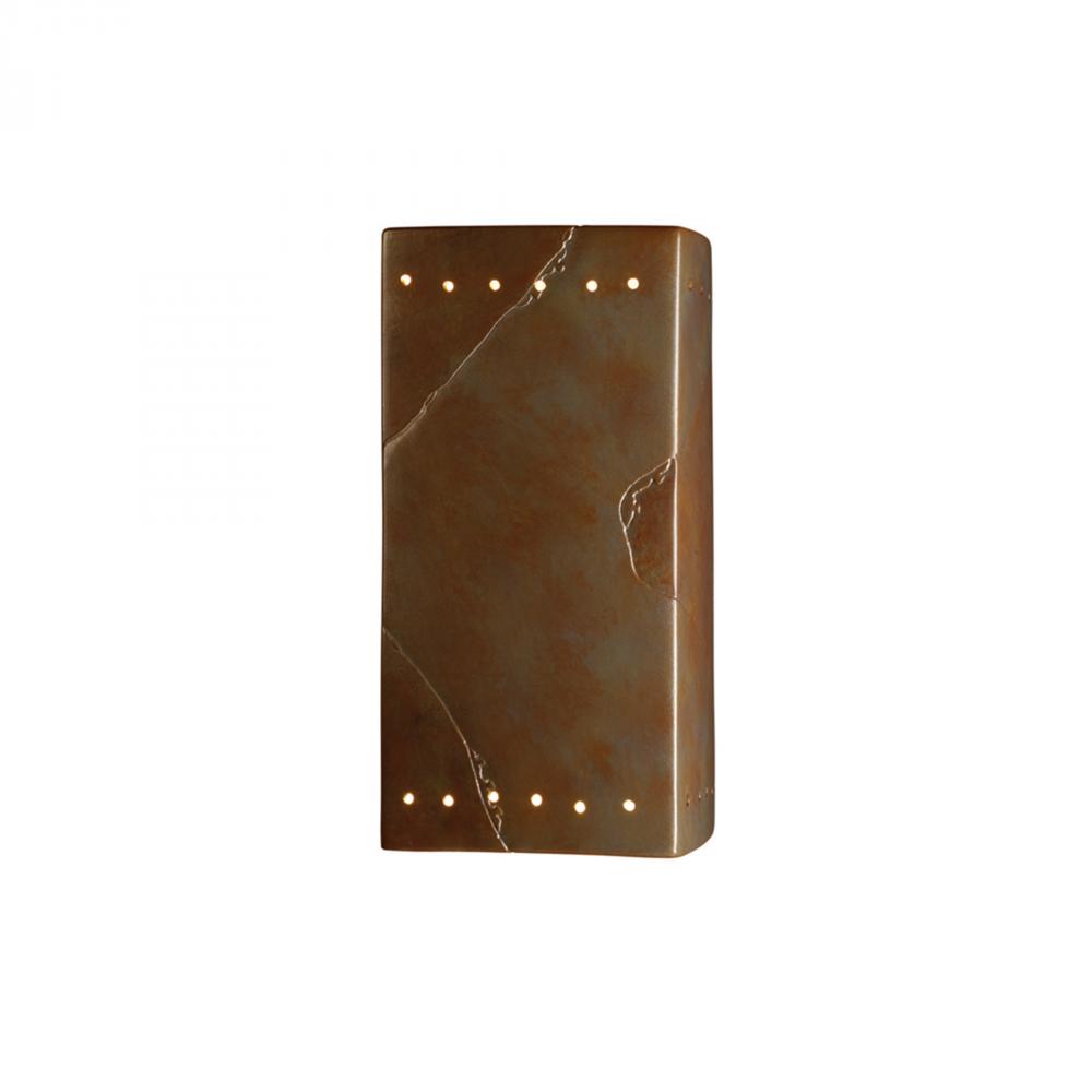 Large Rectangle w/ Perfs - Open Top & Bottom (Outdoor) - LED