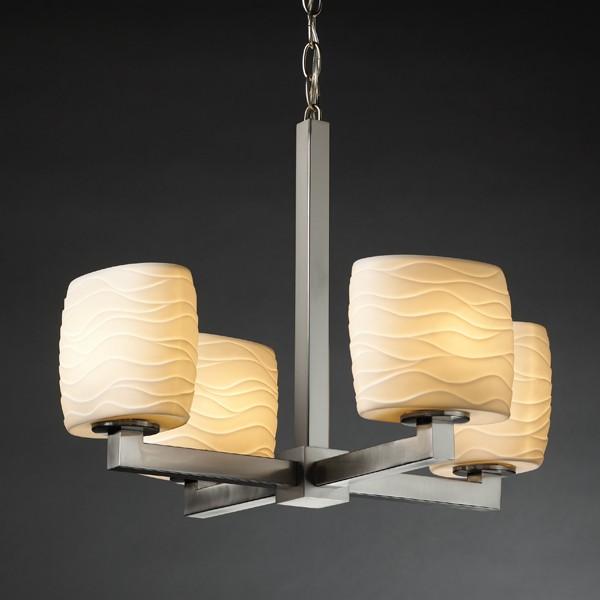 Modular 4-Light Chandelier (Halogen)