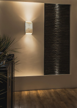 Justice Design Group CER-5875-TRAG - Large ADA Tapered Rectangle LED Wall Sconce (Open Top & Bottom)
