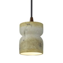 Justice Design Group CER-6500-TRAG-DBRZ-BKCD - Short Hourglass Pendant