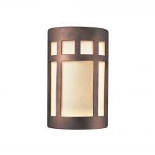 Justice Design Group CER-5340W-ANTC-LED1-1000 - Small ADA Prairie Window - Closed Top (Outdoor) - LED