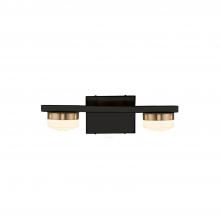 Justice Design Group FSN-8992-OPAL-MBBR - Puck 4-Light LED Bath Bar