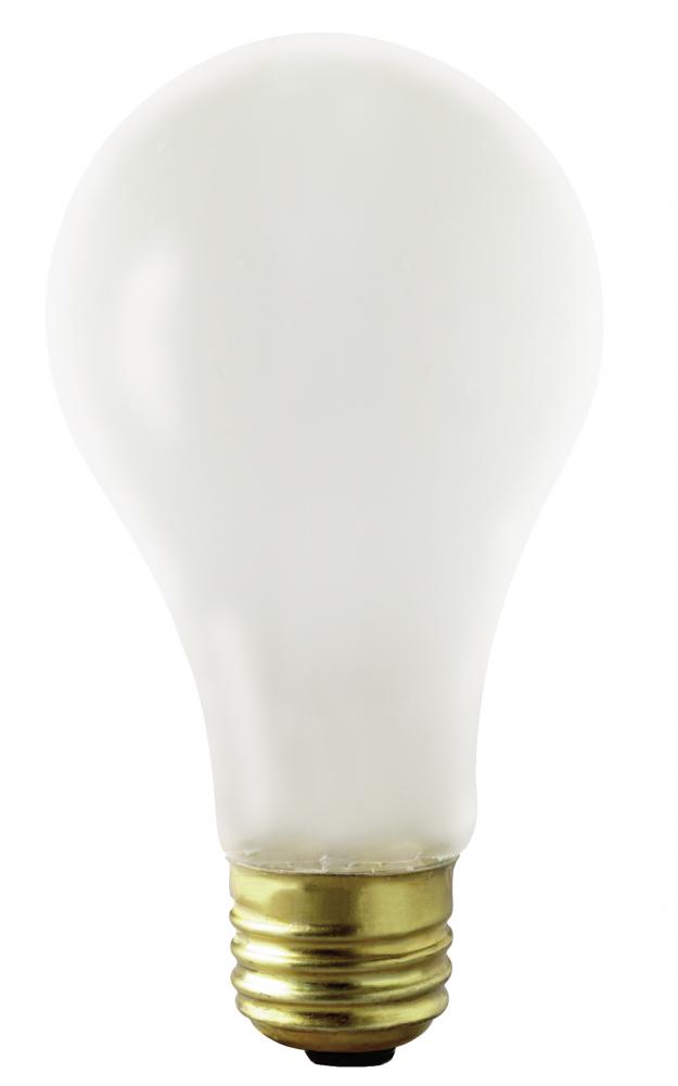 150 Watt A21 Incandescent; Frost; 2500 Average rated hours; 1750 Lumens; Medium base; 130 Volt;