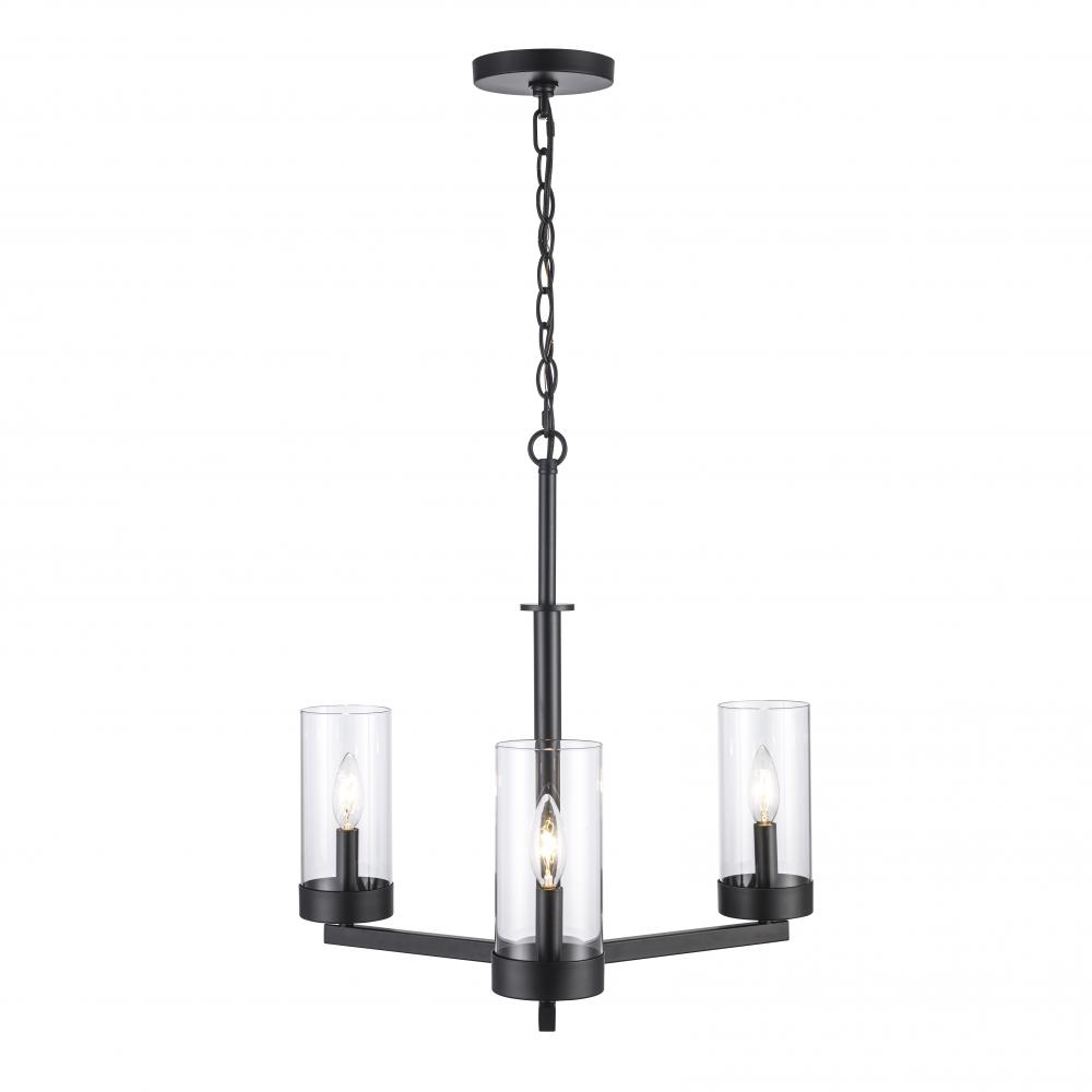 3LT CHAND-CANDEL-CLEAR GLASS-B