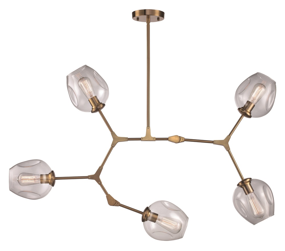 5LT PENDANT WEB CL GLS-AG