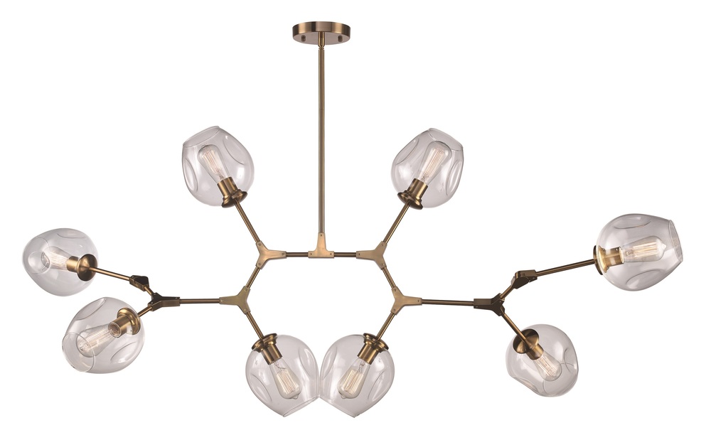8LT PENDANT WEB CL GLS-AG