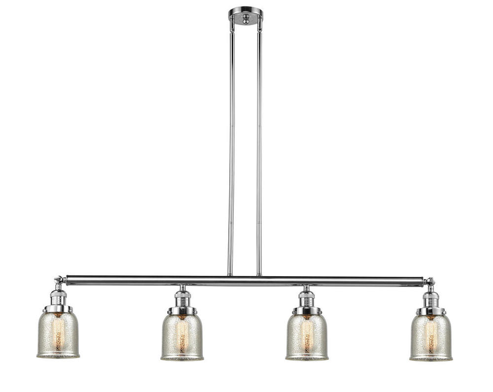 Bell - 4 Light - 50 inch - Polished Chrome - Stem Hung - Adjustable Island Light