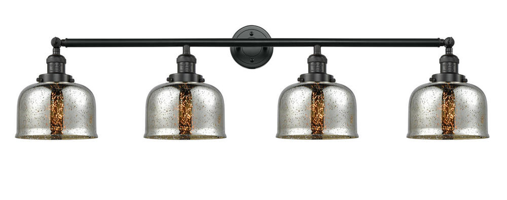 Bell - 4 Light - 45 inch - Matte Black - Adjustable Bath Vanity Light