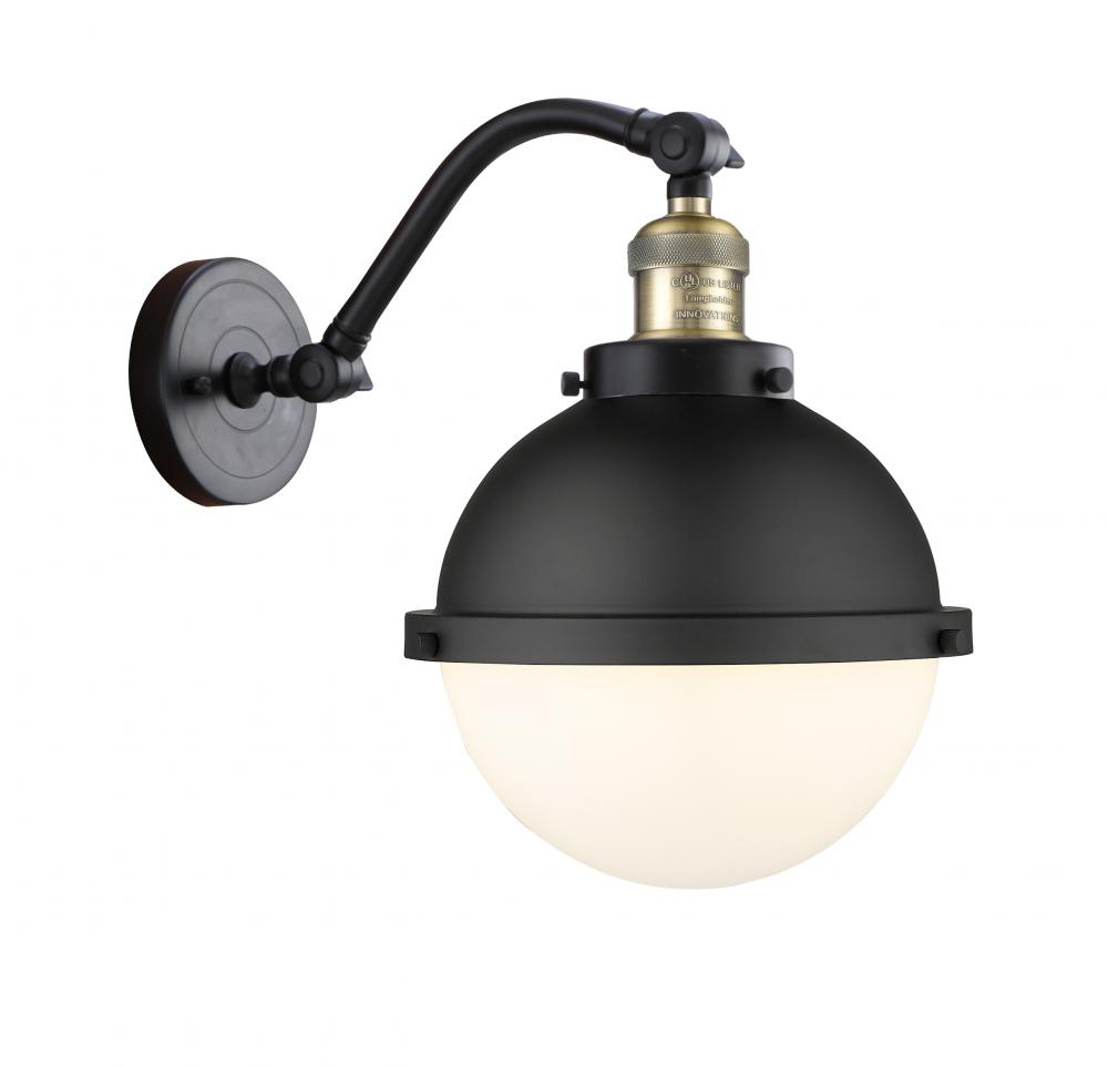 Hampden - 1 Light - 9 inch - Black Antique Brass - Adjustable Sconce