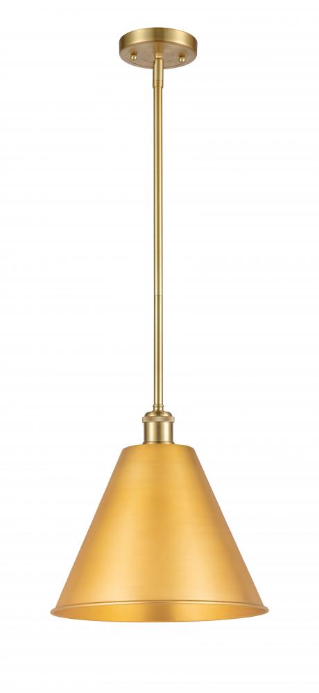 Berkshire - 1 Light - 12 inch - Satin Gold - Pendant
