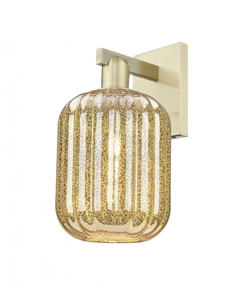 Preston Cylinder - 1 Light - 6 inch - Antique Brass - Sconce