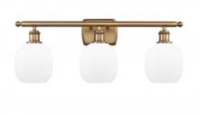 Innovations Lighting 516-3W-BB-G101-LED - Belfast - 3 Light - 26 inch - Brushed Brass - Bath Vanity Light