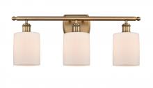 Innovations Lighting 516-3W-BB-G111-LED - Cobbleskill - 3 Light - 25 inch - Brushed Brass - Bath Vanity Light