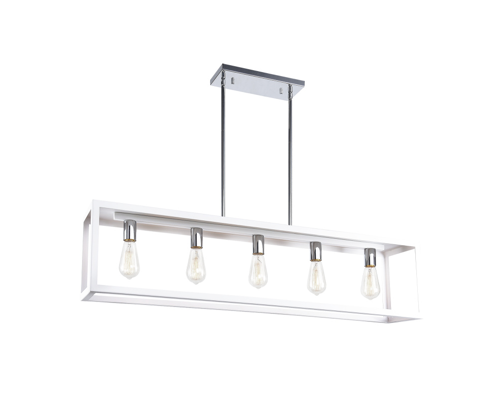 Flare White Chandelier