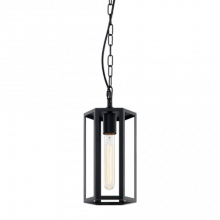 Matteo Lighting C64501MB - Creed Matte Black Pendant