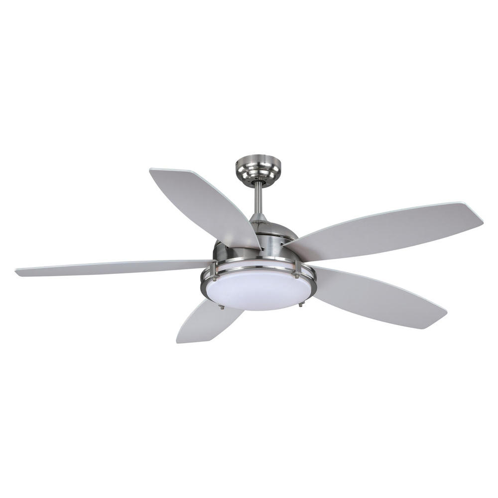 Tali LED 52-in LED Ceiling Fan Satin Nickel