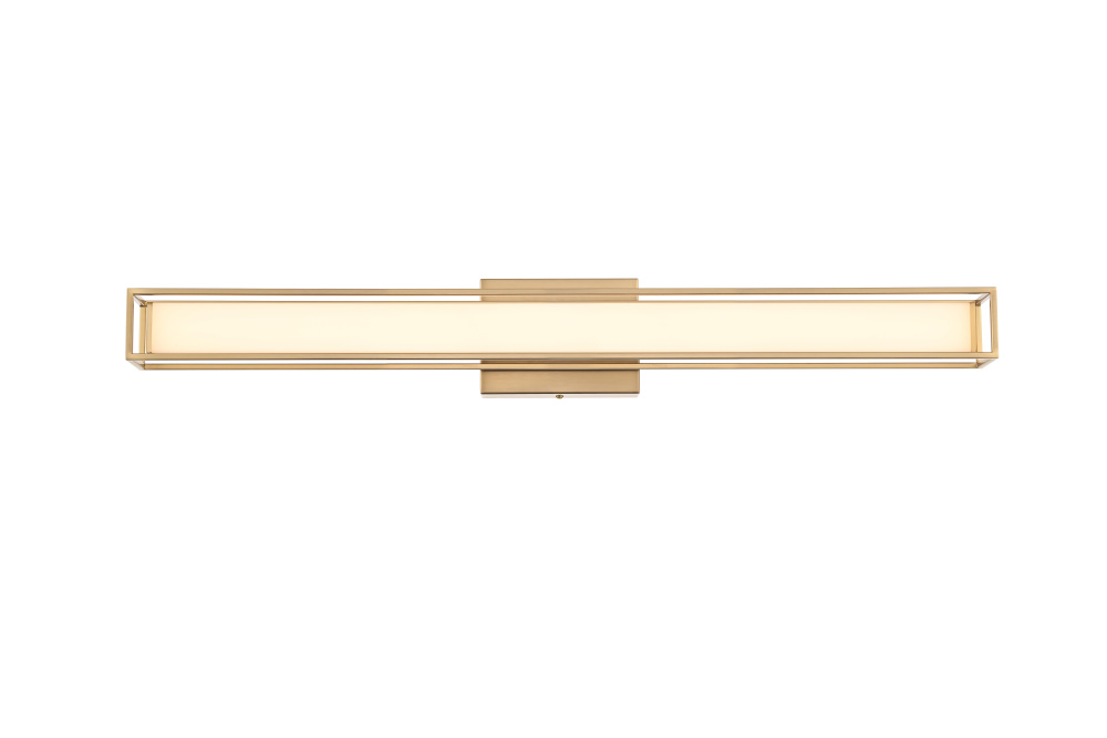 Wall Sconce L31" E4.5" H4.3" LED 18W 3CCT Satin Gold