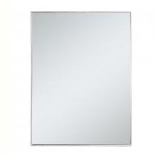 Elegant MR43040S - Metal frame rectangle mirror 30 inch in silver