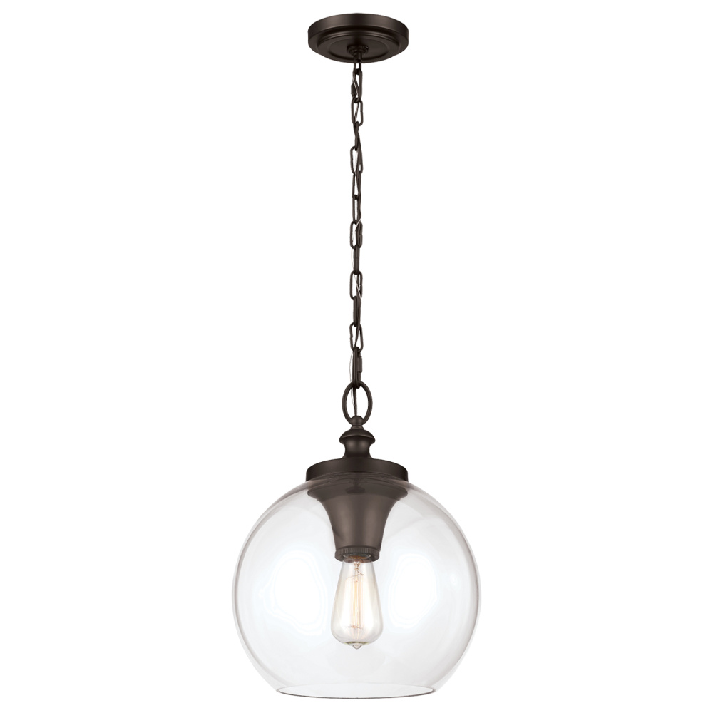 Tabby Clear Glass Pendant