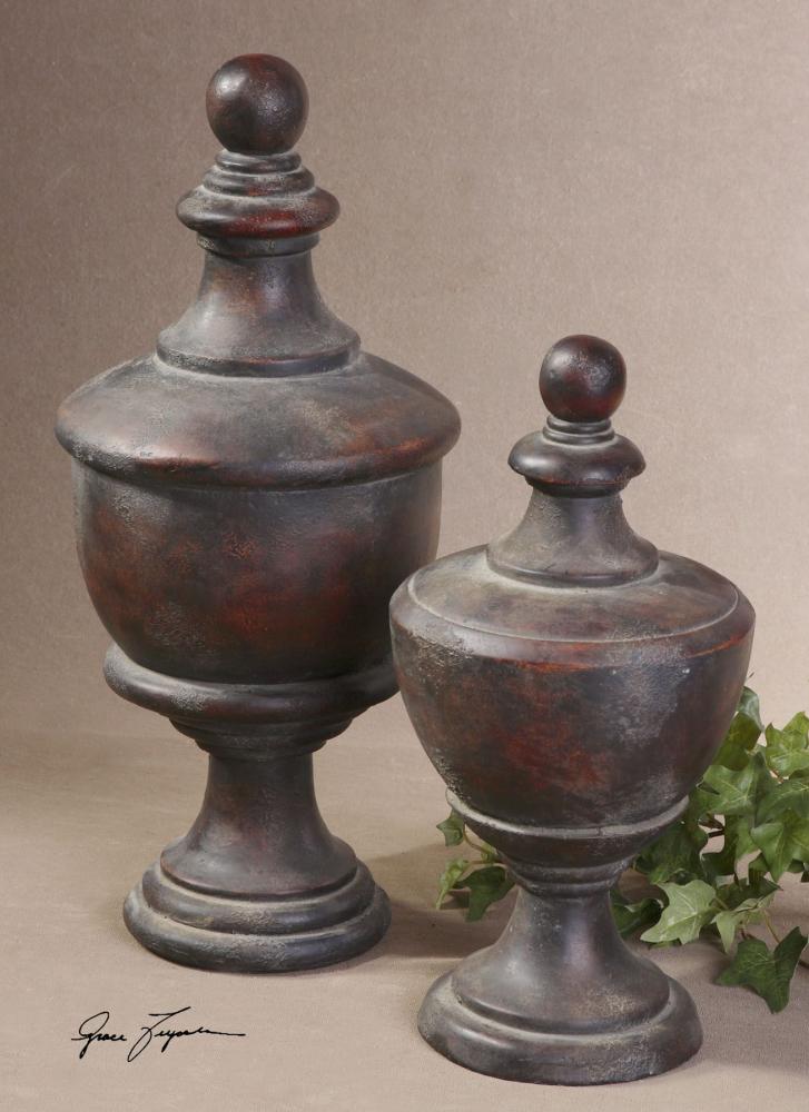 Uttermost Gracelyn Antique Finials, Set/2