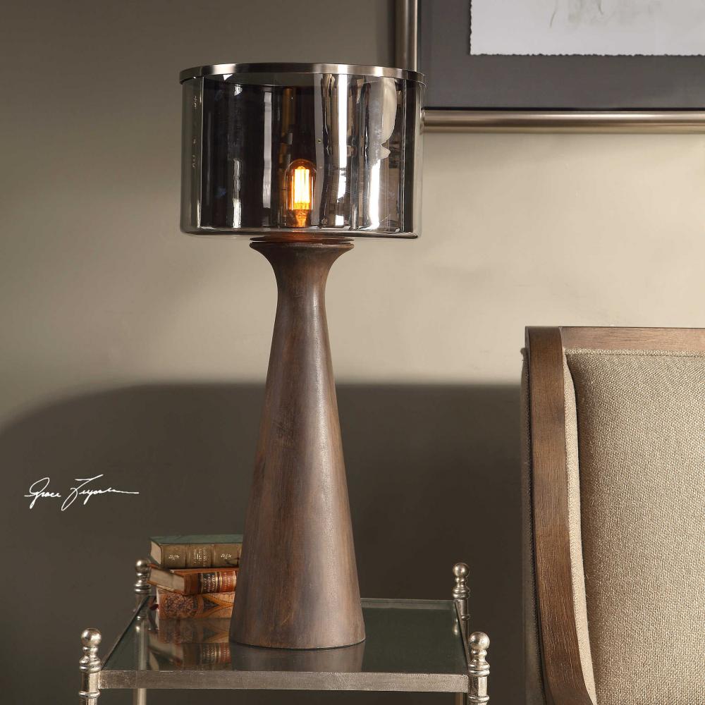Uttermost Fernando Walnut Table Lamp
