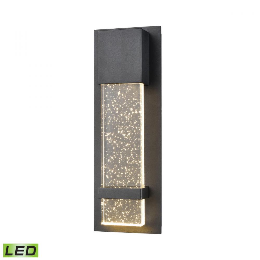 Elk Lighting 87110/LED Emode 1-Light Matte Black with Seeded Crystal Sconce 